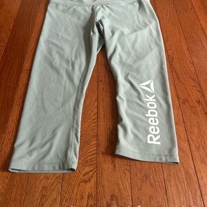 Reebok Light Greenish Capri Leggings